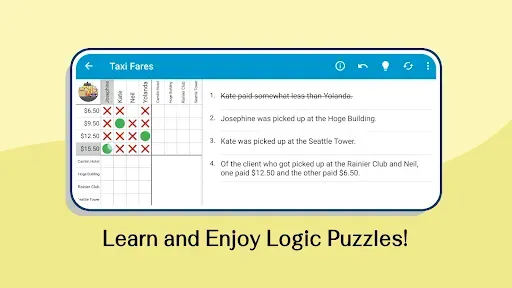 Скриншот 1 — Logic Grid Puzzles: Brain Game