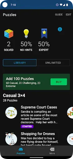 Скриншот 7 — Logic Grid Puzzles: Brain Game