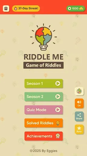 Скриншот 1 — Riddle Me - A Game of Riddles
