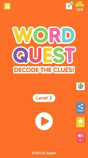 Скриншот 1 — Word Quest - Decode the Clues!