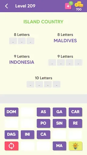 Скриншот 2 — Word Slice: 1 Hint 5 Words!