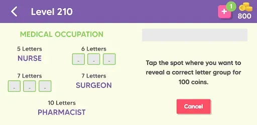 Скриншот 7 — Word Slice: 1 Hint 5 Words!