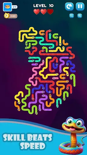Скриншот 1 — Snake Escape: Puzzle Game