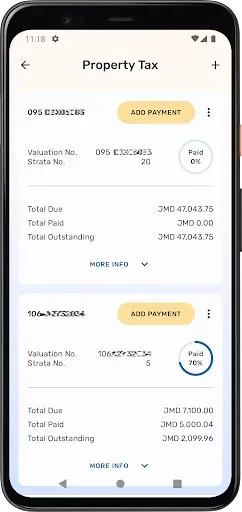Скриншот 2 — TAJ Mobile (Tax Admin Jamaica)