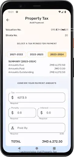 Скриншот 3 — TAJ Mobile (Tax Admin Jamaica)