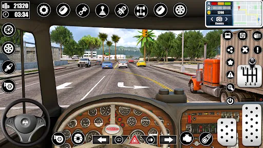 Скриншот 1 — Heavy Truck Driving Cargo Game
