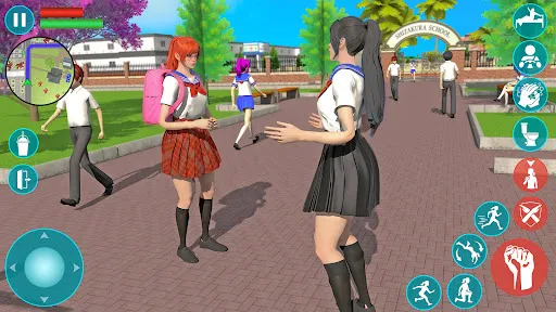 Скриншот 1 — High School Anime Simulator 3D