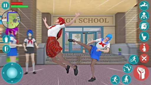Скриншот 4 — High School Anime Simulator 3D