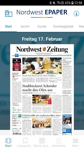 Скриншот 1 — Nordwest EPAPER