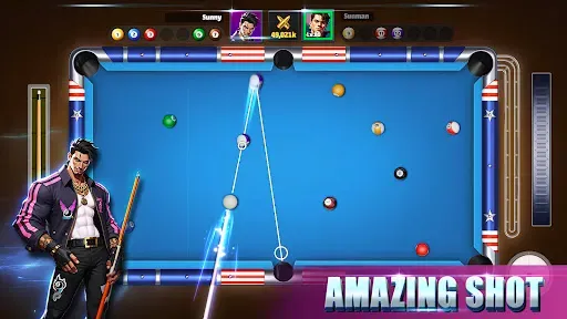 Скриншот 1 — 8 Ball Battle - Pool Games