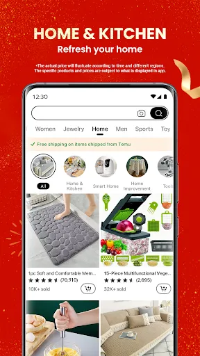 Скриншот 3 — Temu: Shop Like a Billionaire