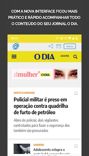Скриншот 1 — Jornal O Dia