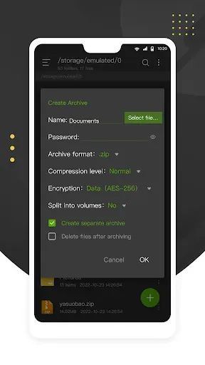 Скриншот 2 — Zip Эксперт : zip & rar & 7z