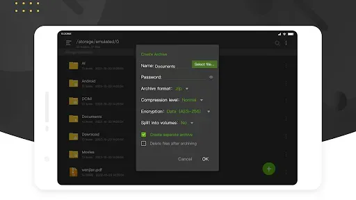 Скриншот 7 — Zip Эксперт : zip & rar & 7z