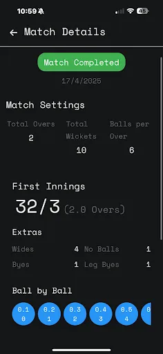 Скриншот 5 — Gully Cricket Scorer