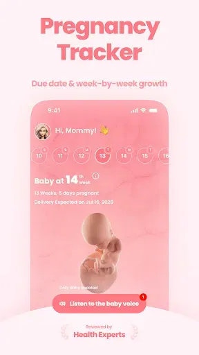 Скриншот 1 — Pregnancy Tracker - Buddy App