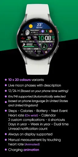 Скриншот 4 — Realistic Info - Watch Face