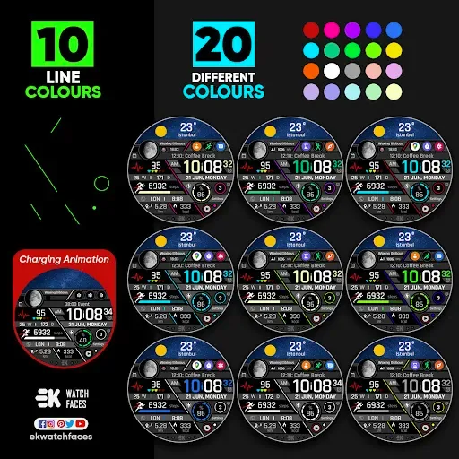 Скриншот 7 — Realistic Info - Watch Face
