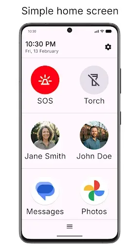 Скриншот 1 — Senior Launcher - Simple Phone