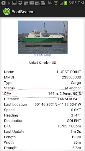 Скриншот 4 — Boat Beacon - AIS Navigation