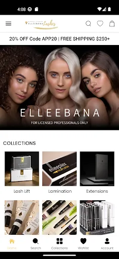 Скриншот 1 — Elleebana Lashes