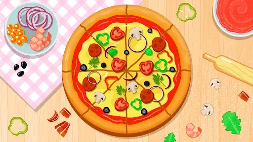 Скриншот 1 — Pizza maker Kids Cooking games