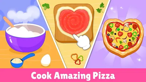 Скриншот 2 — Pizza maker Kids Cooking games
