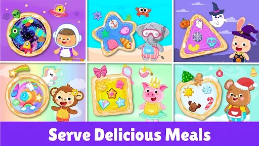 Скриншот 3 — Pizza maker Kids Cooking games