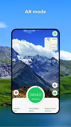 Скриншот 2 — Altimeter GPS Offline Altitude