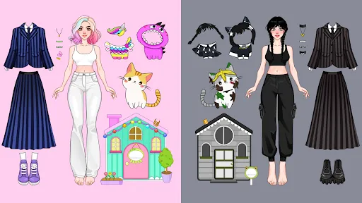 Скриншот 1 — Paper Doll: Dress Up Diary