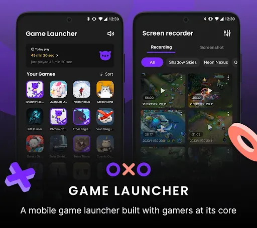 Скриншот 1 — OXO Game Launcher - Gaming Hub