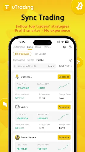 Скриншот 3 — uTrading - Copy Trading Bot