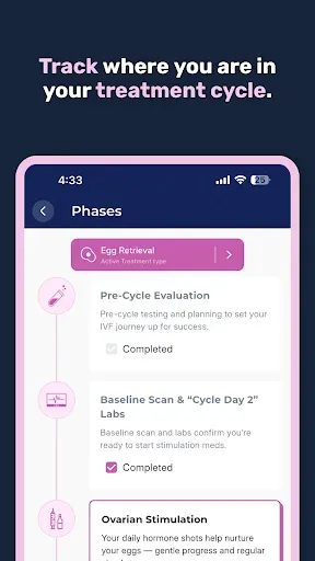 Скриншот 3 — Embraya: IVF Cycle Tracker