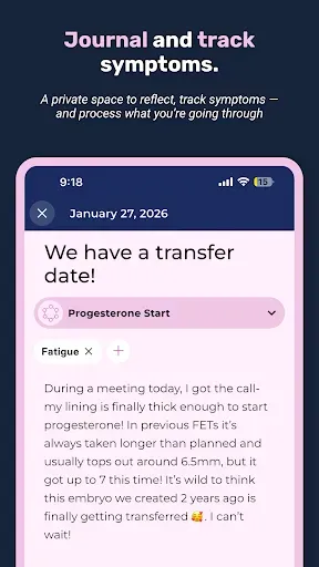 Скриншот 6 — Embraya: IVF Cycle Tracker