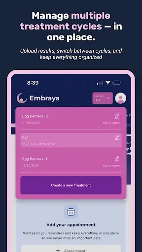 Скриншот 8 — Embraya: IVF Cycle Tracker