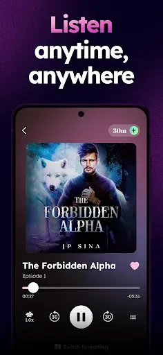 Скриншот 2 — WhisperFM: Аудиокниги, новеллы