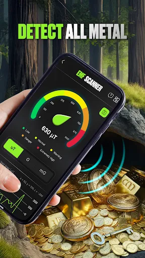 Скриншот 1 — EMF Scanner - Metal Detector