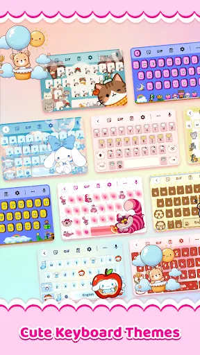 Скриншот 1 — Cute Keyboard: Kawaii & Emoji