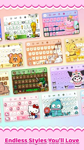 Скриншот 2 — Cute Keyboard: Kawaii & Emoji