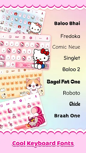 Скриншот 3 — Cute Keyboard: Kawaii & Emoji