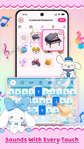 Скриншот 6 — Cute Keyboard: Kawaii & Emoji