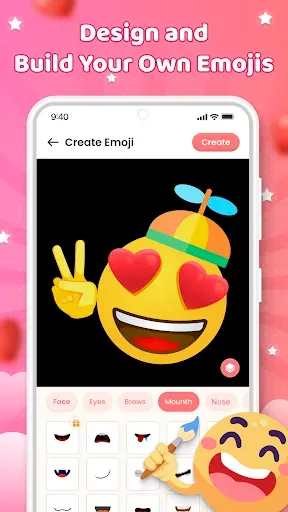 Скриншот 1 — Funny Emoji - Emoji Stickers