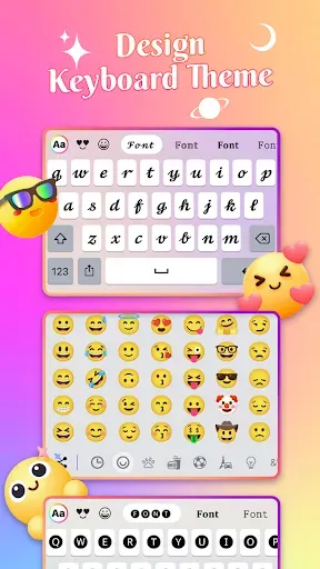Скриншот 1 — Keyboard Emoji & Sound Themes