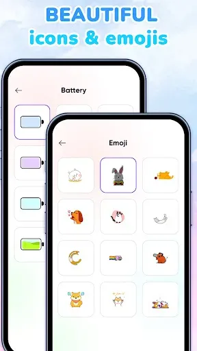 Скриншот 4 — Emoji Battery: Status Bar