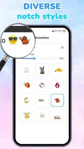 Скриншот 5 — Emoji Battery: Status Bar