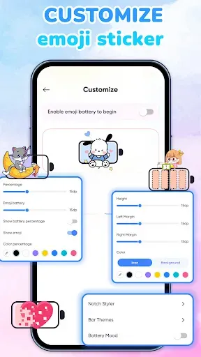 Скриншот 6 — Emoji Battery: Status Bar