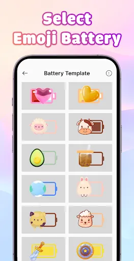 Скриншот 2 — Emoji Battery: Widget Bar