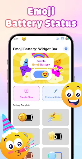 Скриншот 3 — Emoji Battery: Widget Bar