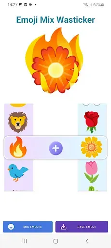 Скриншот 2 — Приложение Wasticker Emoji Mix