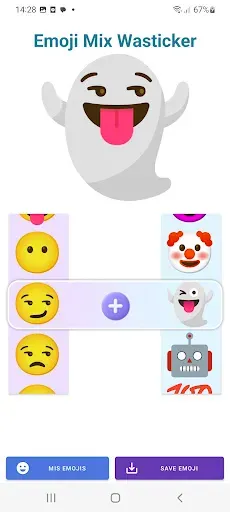 Скриншот 3 — Приложение Wasticker Emoji Mix